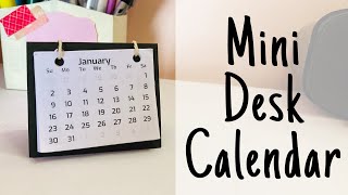 Mini Desk Calendar DIY  simple and easy [upl. by Perot]