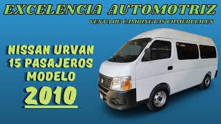 Nissan Urvan Modelo 2010 [upl. by Payne]