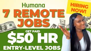 7 Remote Jobs Hiring IMMEDIATELY HUMANA REMOTE JOBS  MAKE 2000WK WFH JOBS [upl. by Ennovy]