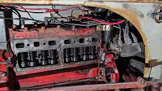 Ford 8N Tractor  Valve Adjustment New Muffler amp Fixing Some Oil Leaks [upl. by Nerb]