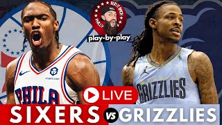 Philadelphia 76ers vs Memphis Grizzlies Live Stream PlayByPlay amp Scoreboard [upl. by Ayouqat]