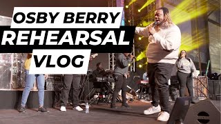 OSBY Berry doing Crazy Runs at Rehearsal Open Heavens Calgary set up VLOG [upl. by Rikahs]