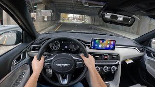 2023 Genesis G70 20t POV TEST DRIVE  Genesis Please Update The interior [upl. by Haerb373]