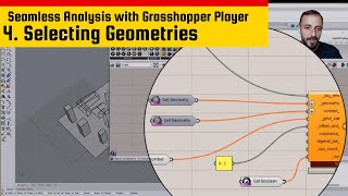 4 Geometry Selection for Analysis with Grasshopper Player grasshopper3d grasshoppertutorial [upl. by Yrrot373]