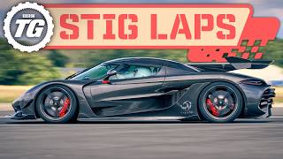 Koenigsegg Jesko Attack 1578bhp vs TG Track  Stig Laps [upl. by Solana460]