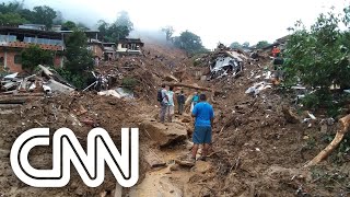 Chuvas em Petrópolis RJ deixam ao menos 152 mortos  CNN DOMINGO [upl. by Hamforrd]