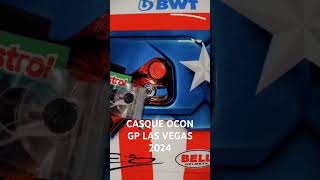 CASQUE OCON GP LAS VEGAS 2024 f1 alpine alpinef1team estebanocon casque [upl. by Herrle]