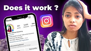 I Tried Instagram Affiliate Marketing With No Money For 90 Days Honest Result [upl. by Anrehs]