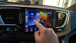 How To Install WIRELESS CarPlay in a Chrysler Pacifica CPLAY2air [upl. by Nnawaj]