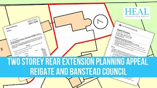 Two Storey Rear Extension Reigate Planning Appeal Reigate and Banstead Council [upl. by Naej152]