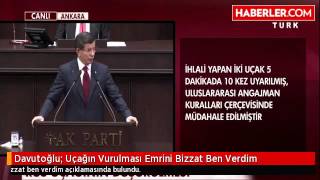 Davutoğlu Uçağın Vurulması Emrini Bizzat Ben Verdim [upl. by Anyala]