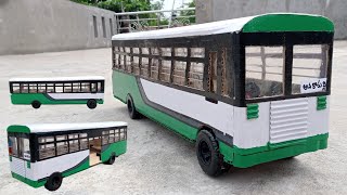 How to make a APSRTC bus  very easy using Card board  dk diy channel bus [upl. by Bond544]