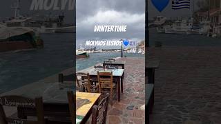 Molyvos Lesvos lesvosisland wintertime travel greekisland foryou greece harbor youtubeshorts [upl. by Omidyar]