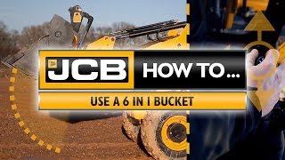 How to use a JCB 6 in 1 bucket [upl. by Aridan]