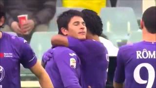 AMAZING GOAL  Facundo Roncaglia da centrocampo FiorentinaNapoli 2013 [upl. by Shippee]