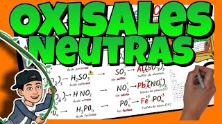 ✅ FORMULACIÓN y NOMENCLATURA de OXISALES NEUTRAS [upl. by Beryle]