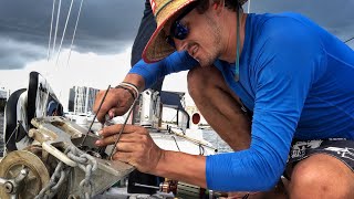 Windlass FAILURE by myself Sailing Uma — Step 146 [upl. by Hannahc]