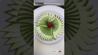 Vegetable carving garnish  Party garnishing short art food easy [upl. by Adriana]