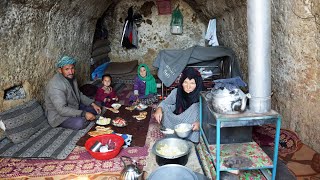 L‌ife in a Cave and Cooking Village Style Food  Village Life of Afghanistan [upl. by Catima896]