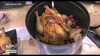 RECETTE  Poularde de Saint Sever aux fruits dAutomne [upl. by Annaeerb]