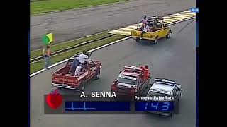 Última vitória de Ayrton Senna no Brasil [upl. by Ahsaetan471]