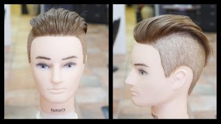 Mens Undercut Haircut Step by Step Tutorial  TheSalonGuy [upl. by Adnawot132]