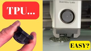 How easy is printing TPU Flexible on the Bambu Lab P1S [upl. by Dodd]