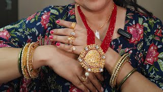 Shaadi Jewellery Collection in Gold Plated Jewelry  MangalsutraBanglesEarring Chain in Gold Look [upl. by Andrade]