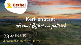 Dienst live vanuit de Bethelkerk – 28 april 2024 [upl. by Conney]