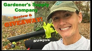 GIVEAWAY Portable Leaf BlowerMulcherVacuum by Gardeners Supply Company [upl. by Jamnis908]