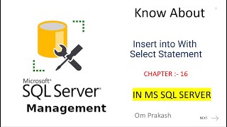 Insert into Select Statement in SQL Server [upl. by Convery]