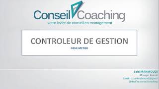 Quest ce quun Contrôleur de Gestion [upl. by Gainer]