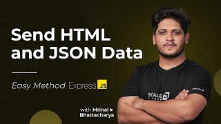 Send HTML and JSON data as a Response using Express  Express JS Tutorial for Beginners2023 [upl. by Aisilef]