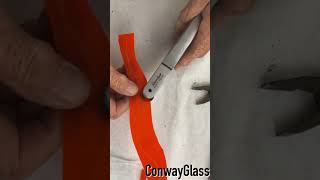 Amazing Stained Glass Running Pliers stainedglass glasscutting [upl. by Anitneuq]