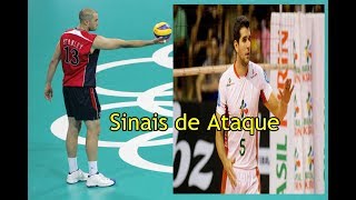 VOLEIBOL SINAIS DO LEVANTADOR NAS PRINCIPAIS JOGADAS DE ATAQUE [upl. by Elyse]