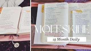 Moleskine 18 Month Daily Official Setup  Flip through Functional Planning [upl. by Kamal]