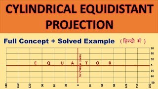 cylindrical equidistant projection [upl. by Aifos302]