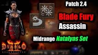 The Bladesin  Blade Fury Assassin Build feat Natalyas Set  Patch 24 Diablo 2 Resurrected [upl. by Bierman]