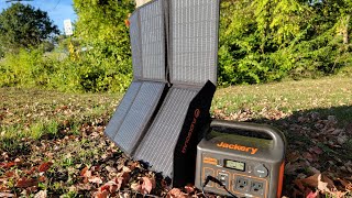 Flexsolar 60 Watt charging Jackery 300 How long will it take [upl. by Krissie706]