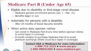 Part 1 Using TRICARE and Medicare [upl. by Chrysler]