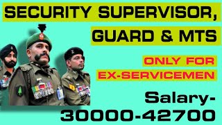 Security Supervisor Security Guard Railway Gateman MTS Petrolling man new Vacancy for ESM jcoor [upl. by Yehs711]