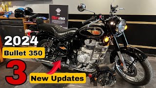 Royal Enfield Bullet 350 New 2024 Model Launch New Update Review [upl. by Aisorbma331]