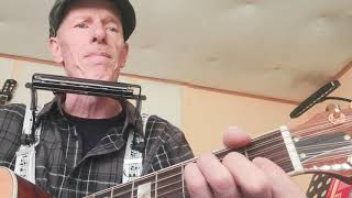 Blowing in the wind  Bob Dylan Cover by Peter mit Gitarre  Mundharmonika [upl. by Meagan]