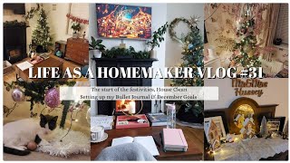 Life as a Homemaker Vlog 32  The start of the festivities Bullet Journal Set Up amp December Goals [upl. by Eiroj]