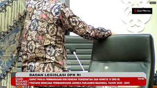 BREAKING NEWS  BALEG DPR RI RAPAT PANJA PEMBAHASAN DIM RUU RPJPN TAHUN 20252045 [upl. by Eneri469]