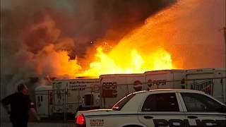 Pepsi bottling plant fire [upl. by Schroeder834]