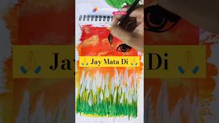 Divine Art Of Maa 🔱  Easy Acrylic Painting Ideas 💡 yt shortsfeed durgamaa ceramicart viral [upl. by Docile]