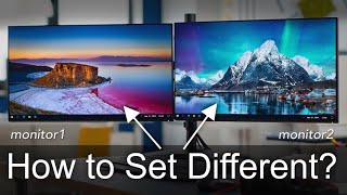 How to Set Different Backgrounds on Each Screen in Windows 1110 [upl. by Ben]