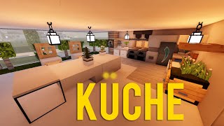 EINRICHTUNG  KÜCHE größte moderne Luxusvilla in MINECRAFT TUTORIAL HAUS 287 Part 2 [upl. by Amlas]