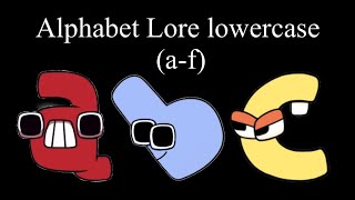 Alphabet Lore lowercase af Part 1 [upl. by Annoynek]